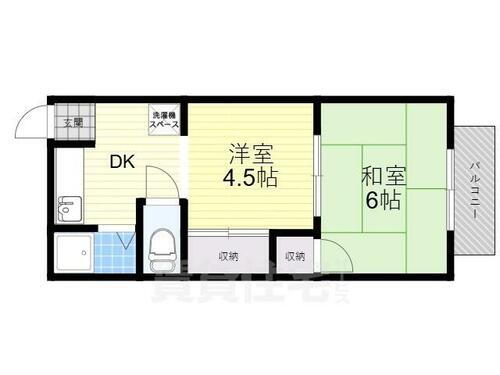 大阪府豊中市稲津町１丁目 庄内駅 2DK アパート 賃貸物件詳細
