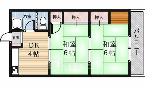 大阪府箕面市桜井２丁目 桜井駅 2DK マンション 賃貸物件詳細