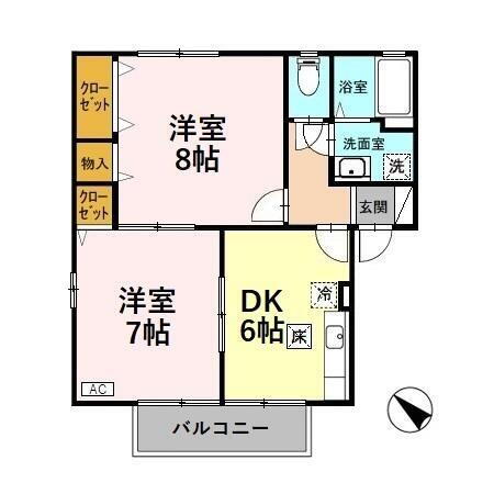 新潟県新潟市中央区親松 2DK アパート 賃貸物件詳細