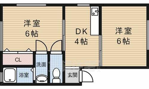 大阪府箕面市瀬川５丁目 石橋阪大前駅 2DK マンション 賃貸物件詳細