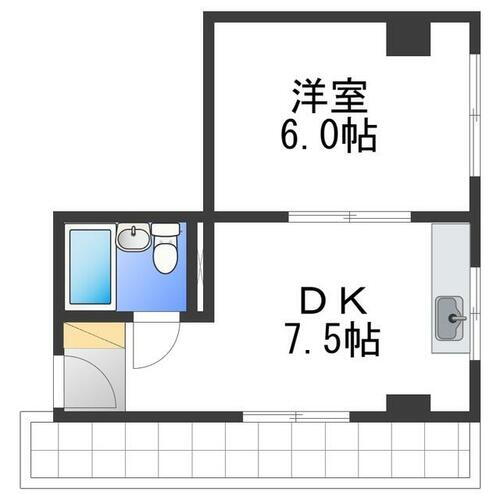 大阪府岸和田市下松町１丁目 下松駅 1DK マンション 賃貸物件詳細