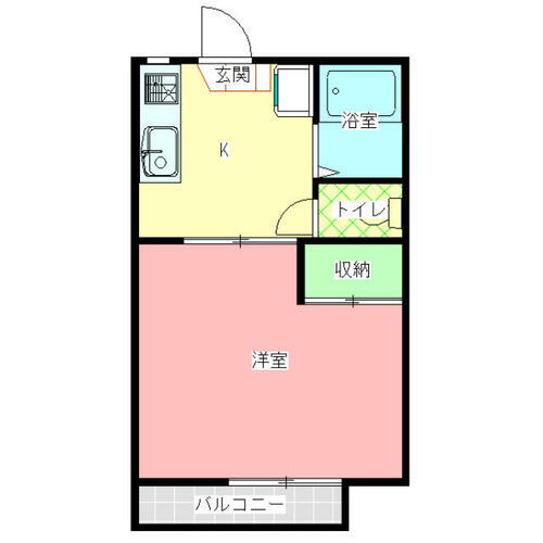 茨城県水戸市袴塚３丁目 水戸駅 1K アパート 賃貸物件詳細
