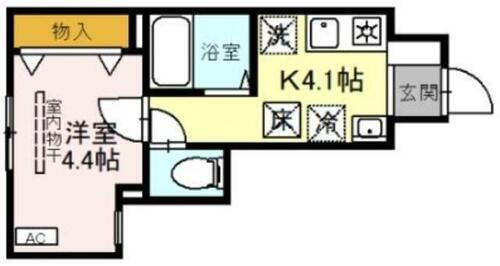 埼玉県川口市大字赤山 新井宿駅 1K アパート 賃貸物件詳細