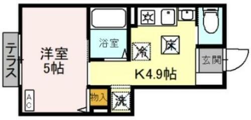 埼玉県川口市大字赤山 新井宿駅 1K アパート 賃貸物件詳細