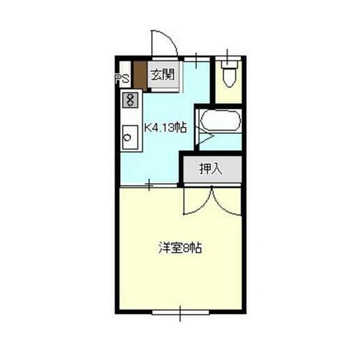 岩手県滝沢市巣子 滝沢駅 1K アパート 賃貸物件詳細
