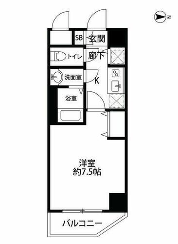 東京都品川区北品川３丁目 新馬場駅 1K マンション 賃貸物件詳細