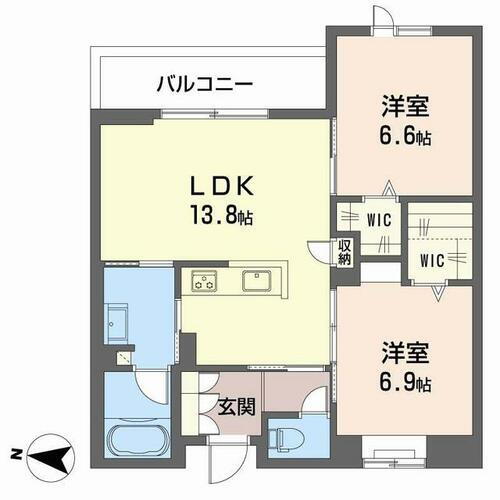 大阪府柏原市法善寺２丁目 法善寺駅 2LDK マンション 賃貸物件詳細