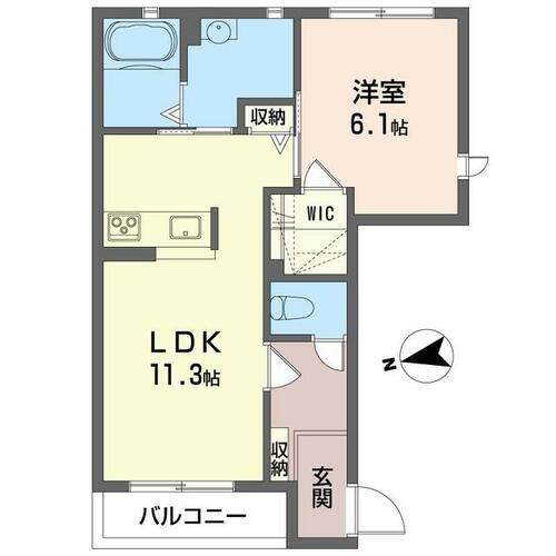 埼玉県越谷市レイクタウン２丁目 越谷レイクタウン駅 1LDK アパート 賃貸物件詳細