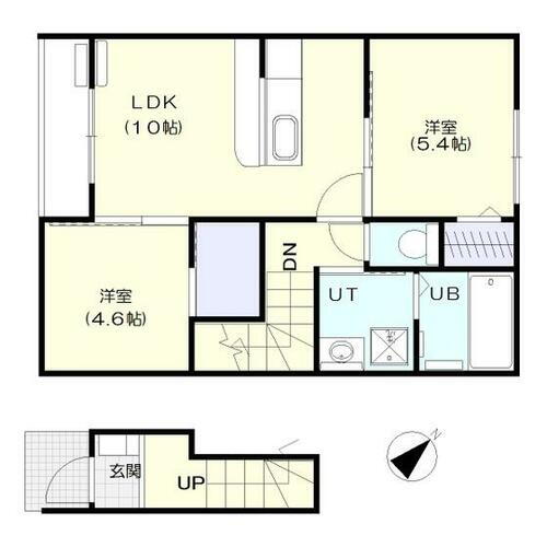 岩手県盛岡市前九年３丁目 2LDK アパート 賃貸物件詳細