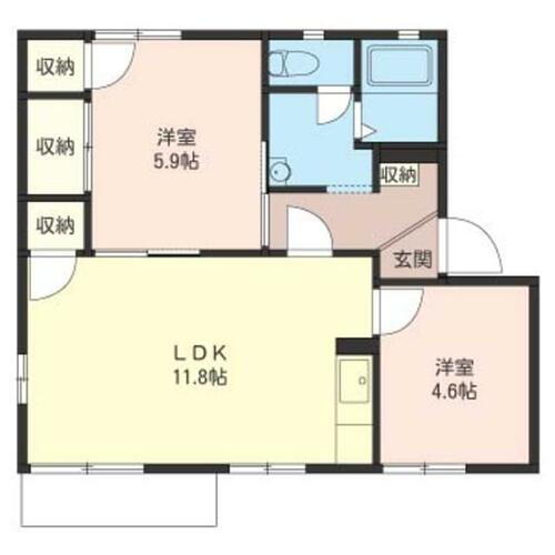 イーストメゾンＢ 1階 2LDK 賃貸物件詳細