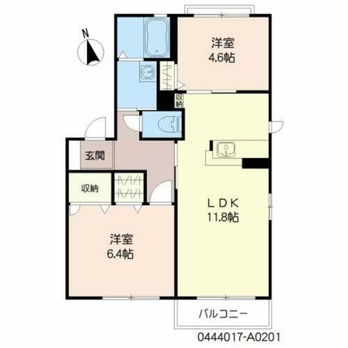 大分県大分市下郡山の手 2LDK アパート 賃貸物件詳細