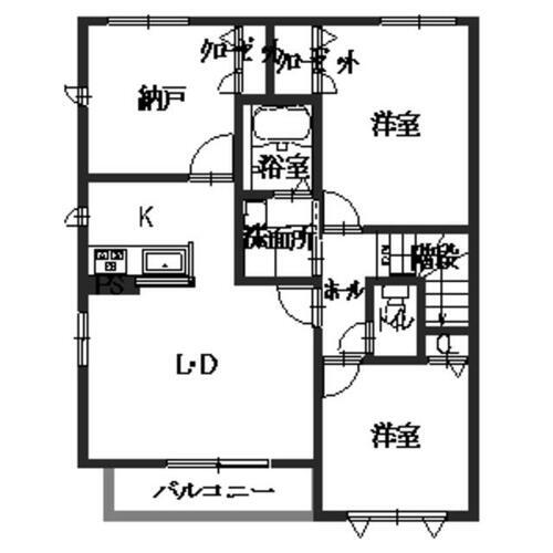 大阪府八尾市上之島町南２丁目 河内山本駅 2SLDK アパート 賃貸物件詳細