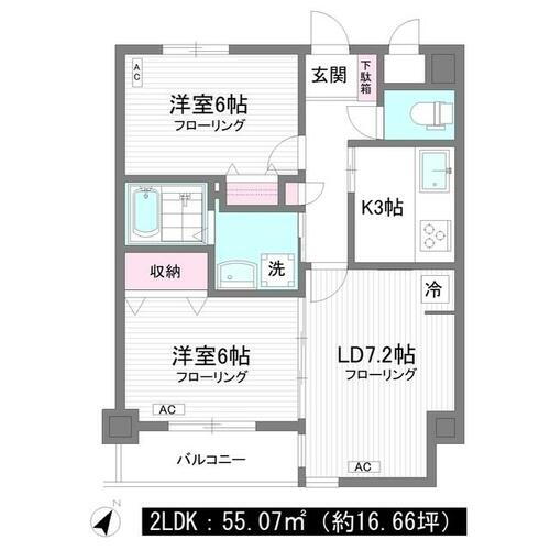 東京都港区南麻布４丁目 広尾駅 2LDK マンション 賃貸物件詳細