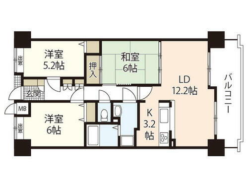 広島県安芸郡府中町桃山２丁目 賃貸マンション