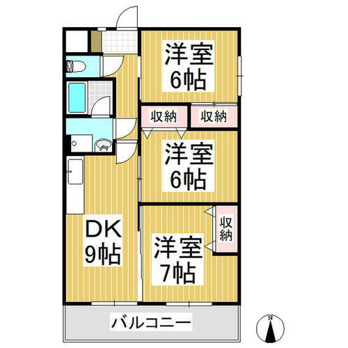 長野県長野市稲田２丁目 信濃吉田駅 3DK マンション 賃貸物件詳細