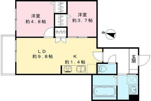 ハーモニー多摩平 3階 2LDK 賃貸物件詳細