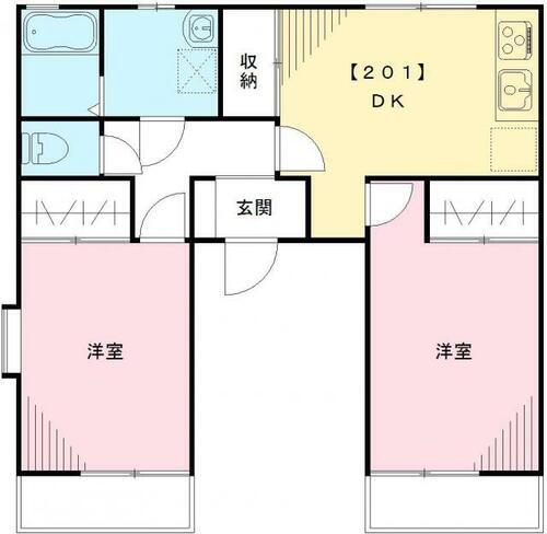 東京都府中市紅葉丘２丁目 多磨駅 2DK アパート 賃貸物件詳細