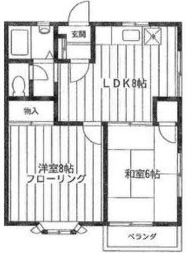 東京都世田谷区用賀２丁目 桜新町駅 2LDK アパート 賃貸物件詳細