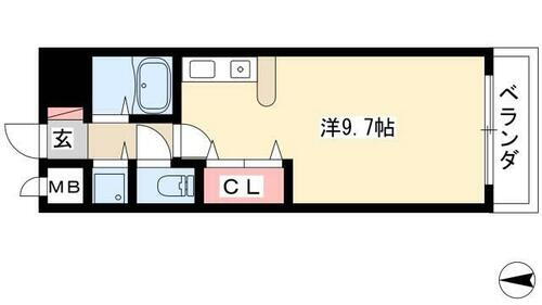 愛知県名古屋市西区貴生町 上小田井駅 1K マンション 賃貸物件詳細