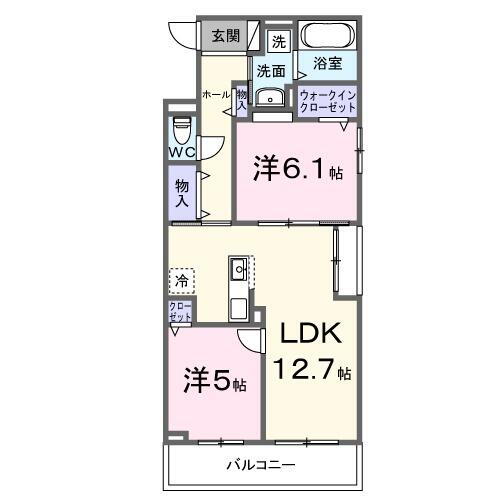 江どばしテラス 2階 2LDK 賃貸物件詳細