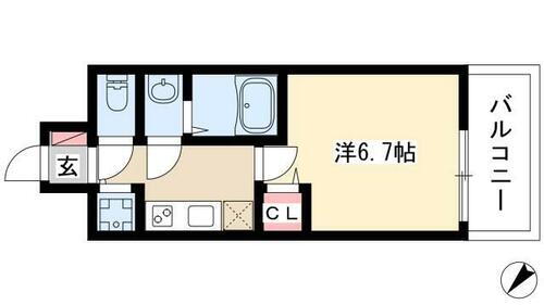 愛知県名古屋市西区幅下２丁目 浅間町駅 1K マンション 賃貸物件詳細
