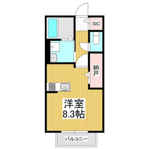 長野県松本市蟻ケ崎１丁目 北松本駅 ワンルーム アパート 賃貸物件詳細