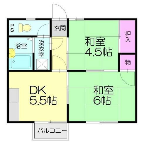 福岡県糟屋郡須惠町大字須惠 須恵駅 2DK アパート 賃貸物件詳細