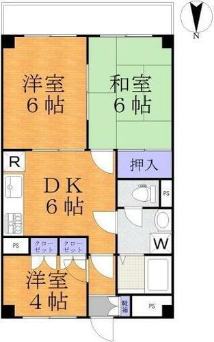 神奈川県川崎市高津区久本３丁目 武蔵溝ノ口駅 3DK マンション 賃貸物件詳細