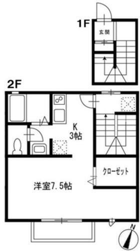 神奈川県川崎市多摩区寺尾台１丁目 生田駅 1K アパート 賃貸物件詳細