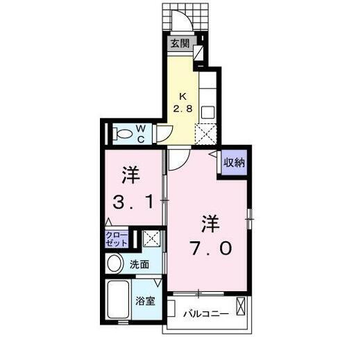 福岡県北九州市八幡西区別所町 黒崎駅 1SK アパート 賃貸物件詳細