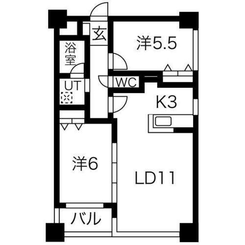 北海道札幌市東区本町二条３丁目 環状通東駅 2LDK マンション 賃貸物件詳細