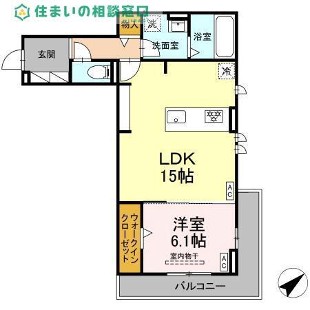 愛知県岡崎市赤渋町字袖広 賃貸アパート