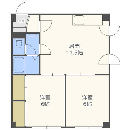 北海道札幌市北区太平十一条４丁目 百合が原駅 2LDK マンション 賃貸物件詳細