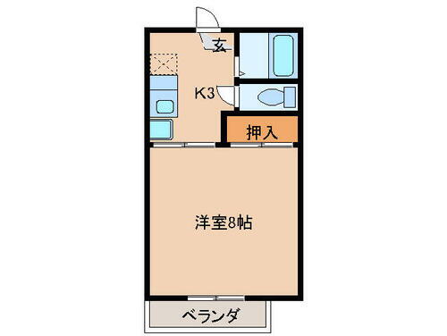 三重県津市白塚町 白塚駅 1K アパート 賃貸物件詳細