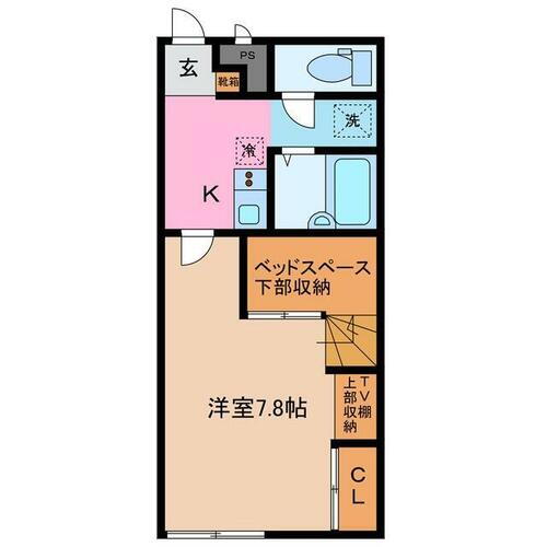 三重県松阪市清生町 松阪駅 1K アパート 賃貸物件詳細