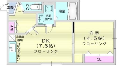 北海道札幌市東区北十四条東１丁目 北１３条東駅 1DK マンション 賃貸物件詳細