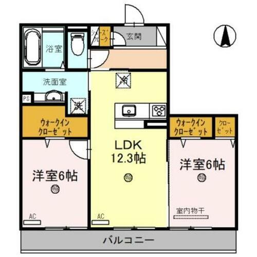 グランデ 3階 2LDK 賃貸物件詳細