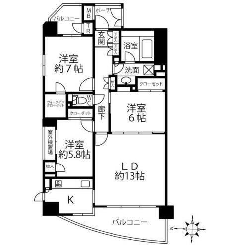 東京都立川市曙町１丁目 立川駅 3LDK マンション 賃貸物件詳細