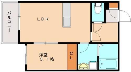 福岡県福岡市西区姪の浜３丁目 姪浜駅 1LDK アパート 賃貸物件詳細
