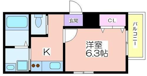 大阪府大阪市西成区千本中２丁目 岸里駅 1K マンション 賃貸物件詳細