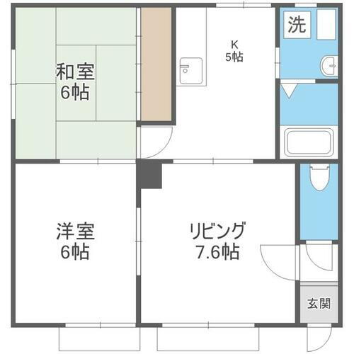 北海道札幌市東区北二十三条東１４丁目 元町駅 2LDK アパート 賃貸物件詳細