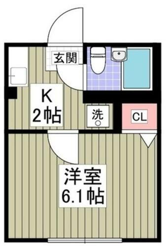 東京都大田区東雪谷５丁目 石川台駅 1K アパート 賃貸物件詳細