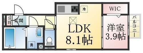 ブリランテ川西通Ａ 2階 1LDK 賃貸物件詳細