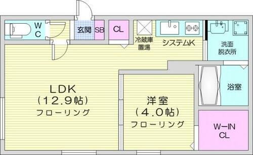 Ｌｉｖｅａｓｅ　Ｓ６Ｗ１３ 2階 1LDK 賃貸物件詳細