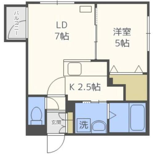 北海道札幌市西区発寒一条２丁目 発寒南駅 1LDK マンション 賃貸物件詳細