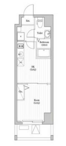 アーバハイツ六町１号館 5階 1DK 賃貸物件詳細