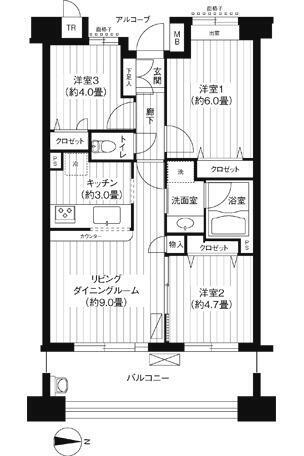 東京都江東区南砂１丁目 東陽町駅 3LDK マンション 賃貸物件詳細