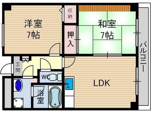 大阪府茨木市若園町 南茨木駅 2LDK マンション 賃貸物件詳細