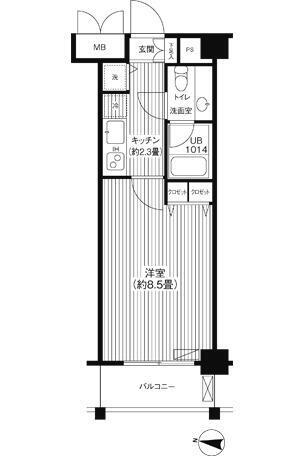 東京都板橋区板橋４丁目 新板橋駅 1K マンション 賃貸物件詳細