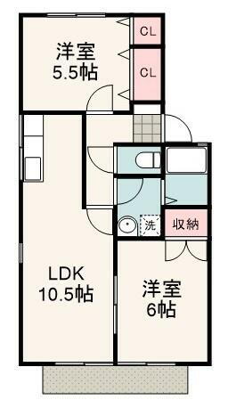 静岡県静岡市清水区谷津町１丁目 清水駅 2LDK アパート 賃貸物件詳細